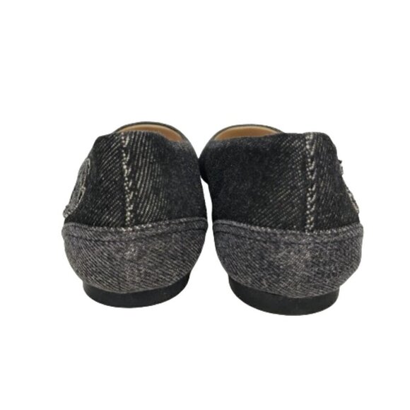 Chanel CC Cap Toe Denim Ballet Flats - Picture 5 of 8
